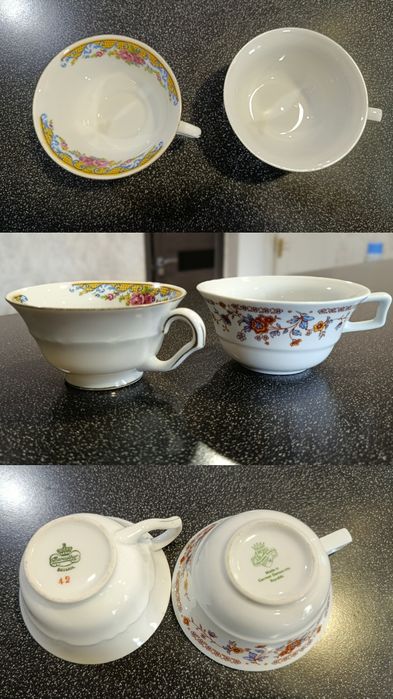 Чашки чайные фарфор