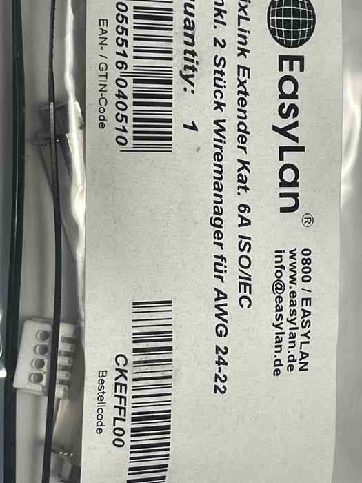 EasyLan fixLink Extender Cat.6A (Class EA) ISO/IEC, ekranowany