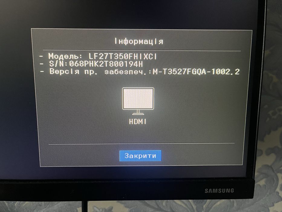 Монітор Samsung LF27T350FH | XC | fullhd/75Hz