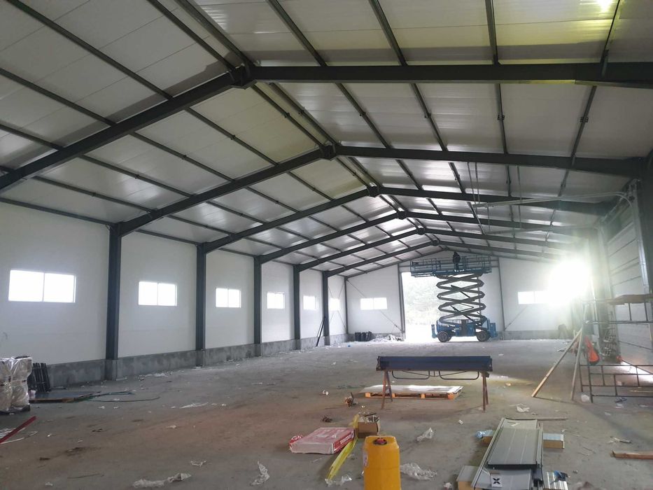 konstrukcja stalowa hali  18x35x5  hala wiata bindry ramy