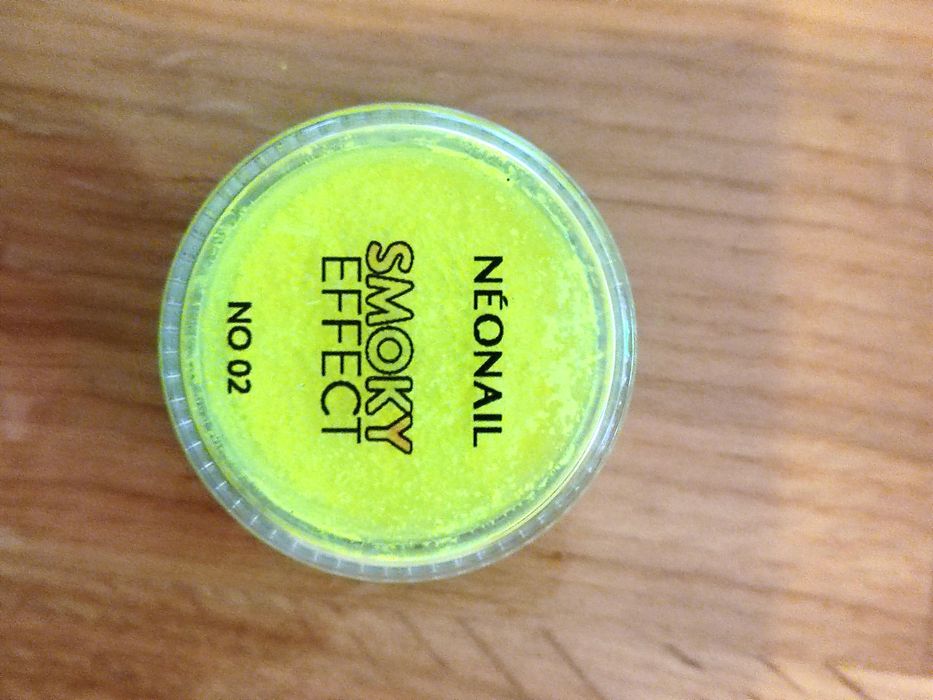 Nowy pyłek do paznokci neonail smoky effect 02 żółty manicure