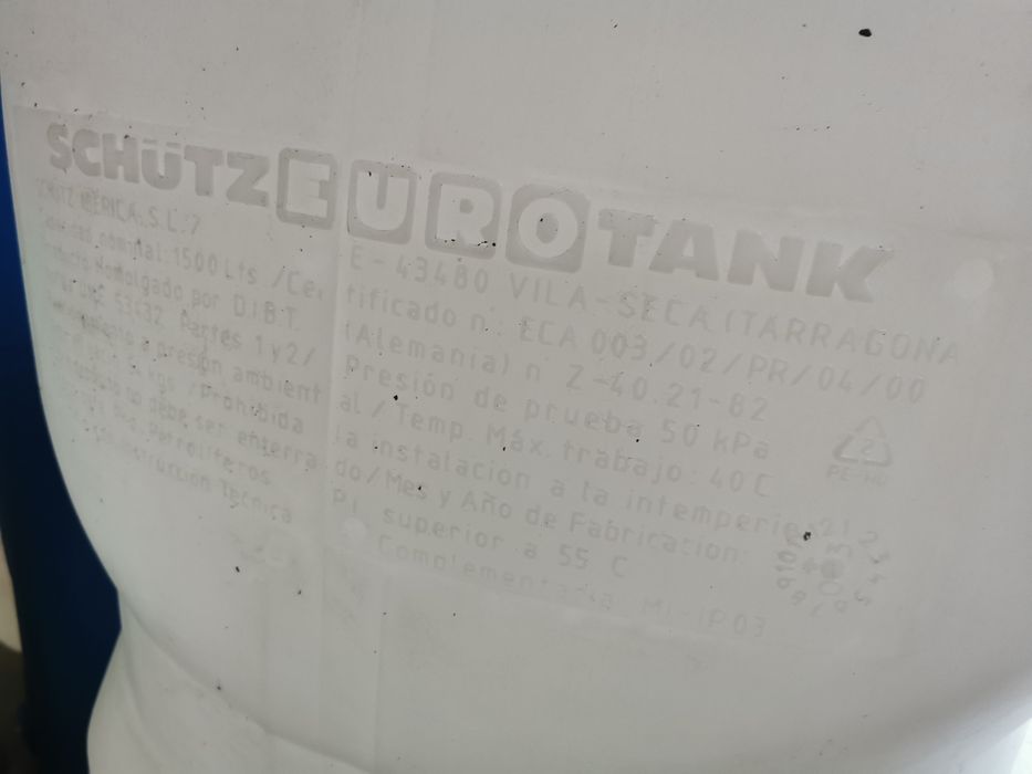 Depósito 1500 Litros Novo