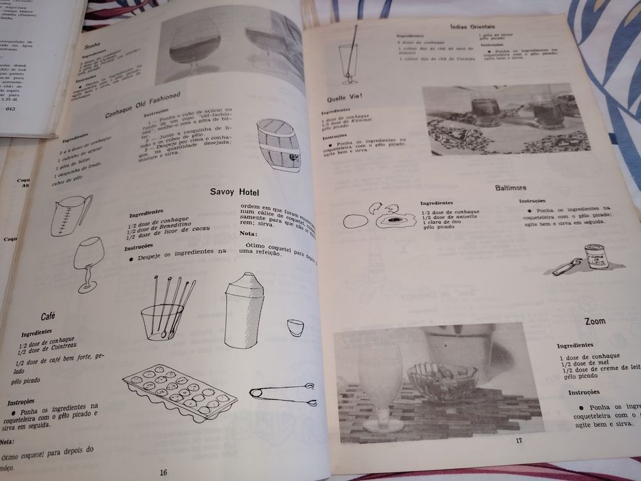 3 Livros de Receitas de Cocktails e outras Bebidas