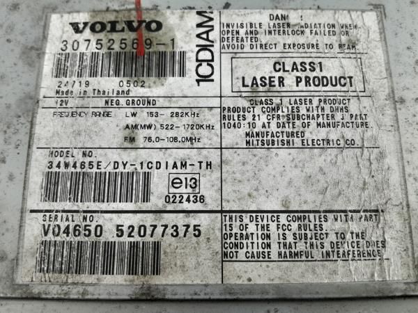 Rádio / auto-rádio VOLVO V50 (MW)