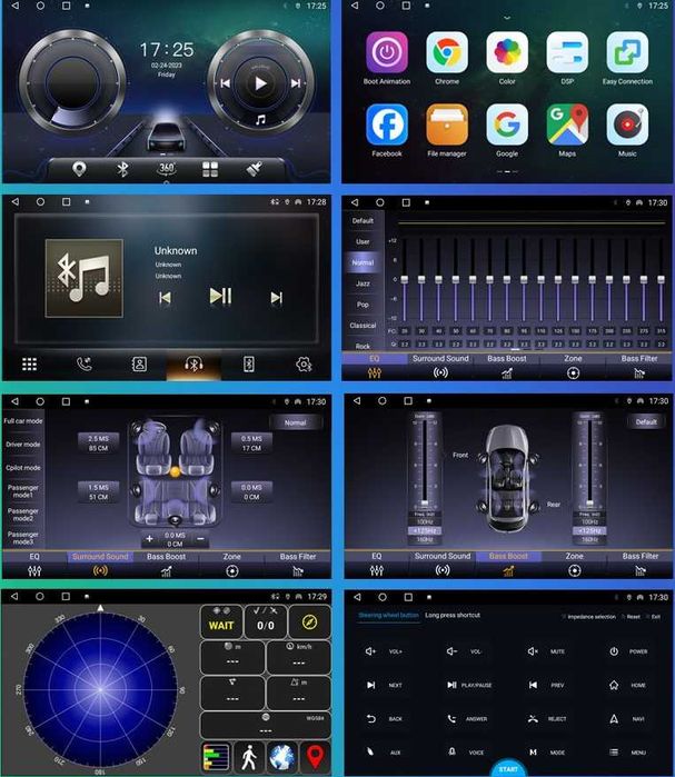 Nawigacja 9" Android 12 8+128Gb ramka gratis