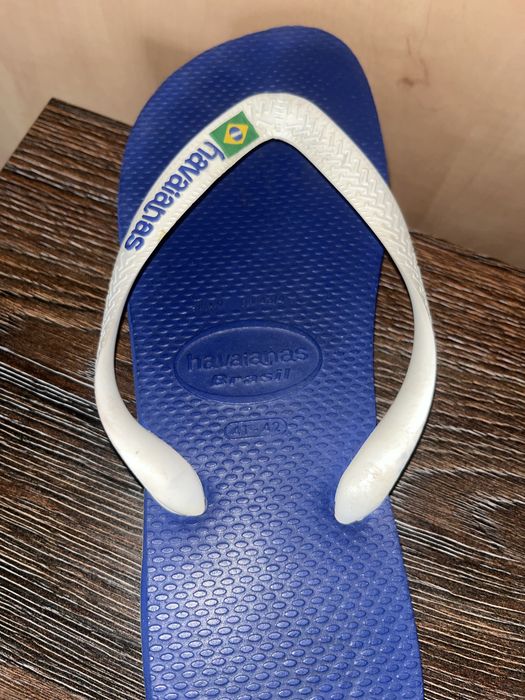 Синій - Havaianas В'єтнамки з логотипом Brasil
