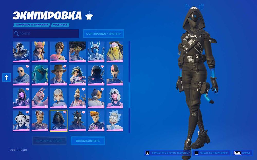 Акк фортнайт 99+ скинов олд пве