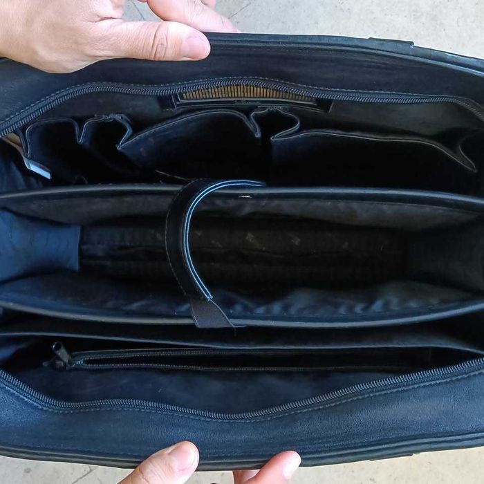 Mala de cabedal para computador