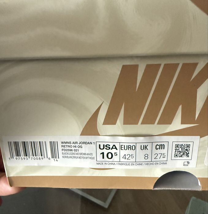 Air Jordan 1 Retro Hi OG “Latte”