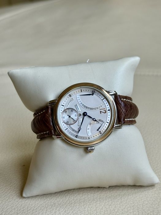 Maurice Lacroix Masterpiece Zloto i Stal Retrograde Calendrier