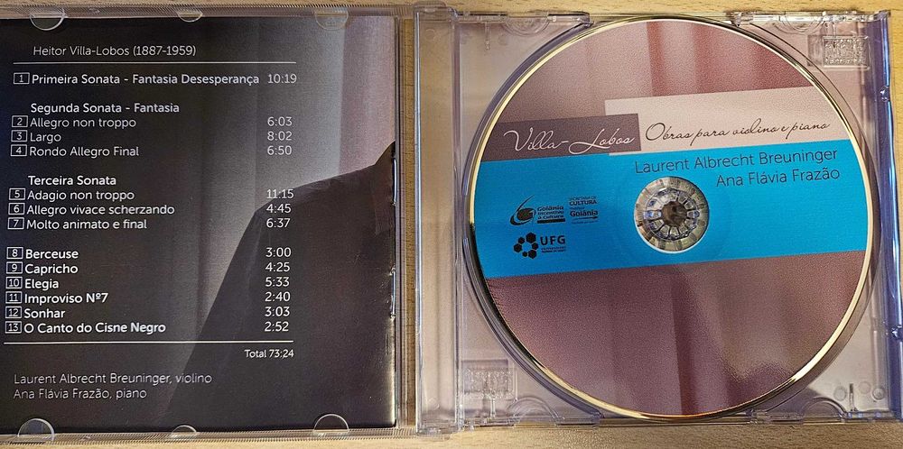 CD - Villa Lobos - Obras para violino e piano