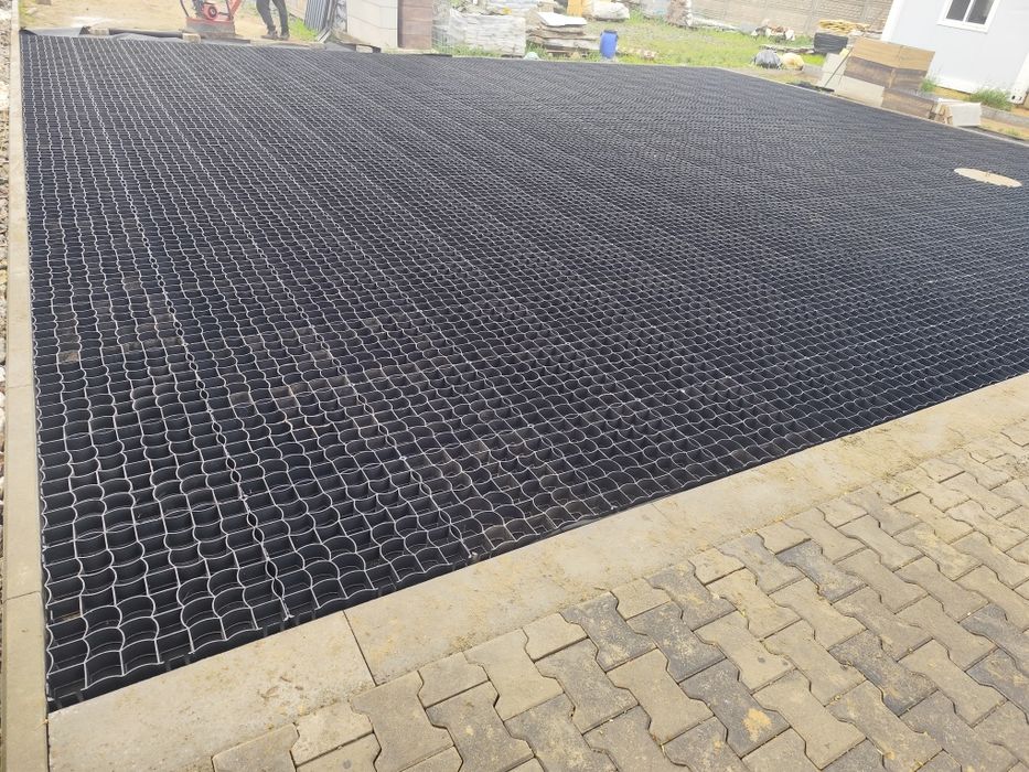 Promocja! Kratka parkingowa 50x50x4 czarna Mocna/GRUBA, Eco kratka