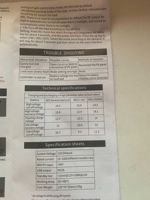 сонячна гнучка панель 40-50 Ватт контролер