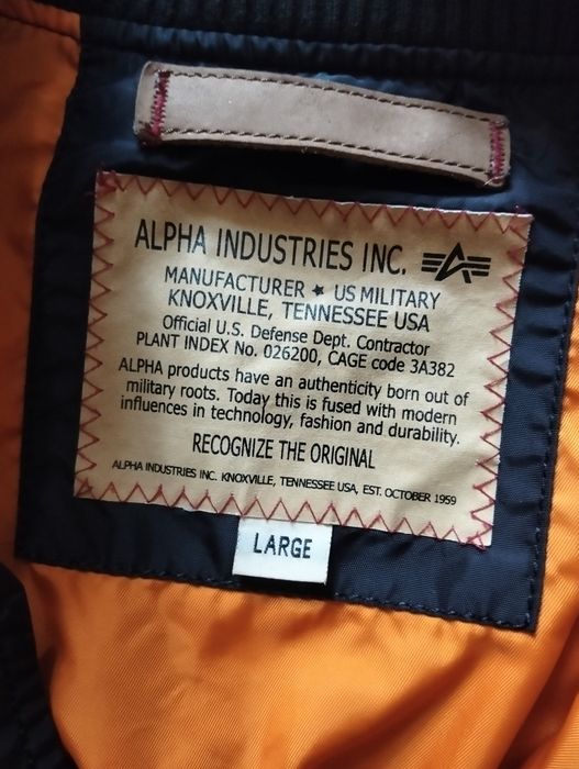 Бомбер Alpha industries MA-1