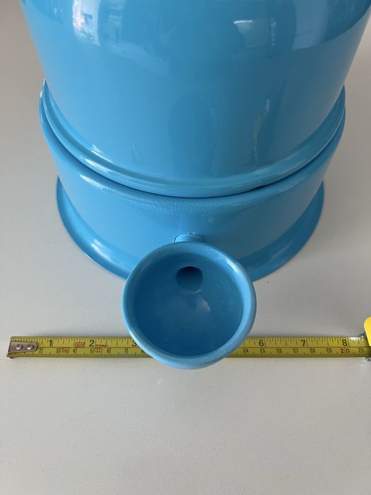 Bebedouro Vida Mansa Alumínio Azul Claro (Como Novo) - Ideal para Orelhas Compridas