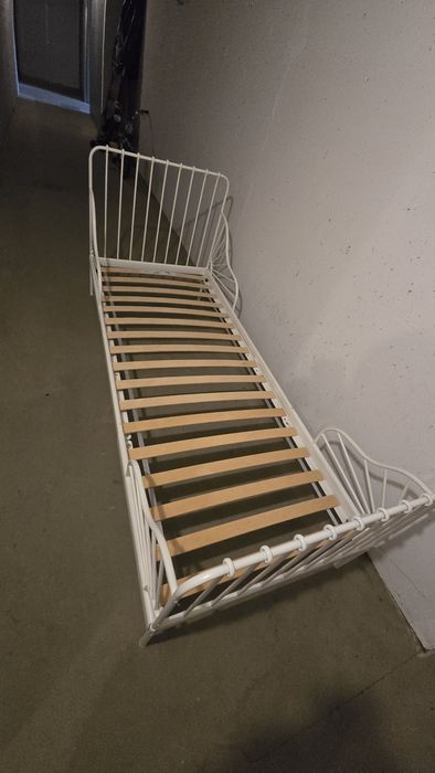 Łóżko dziecięce Ikea rosnące Minnen białe komplet
