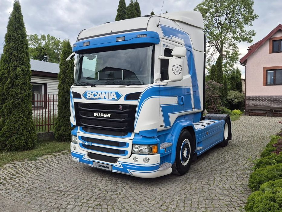 Scania R410  Scania R410 2014r. Highline 820.Tkm 2zbiorniki/ Retarder/ Navi/ Recaro