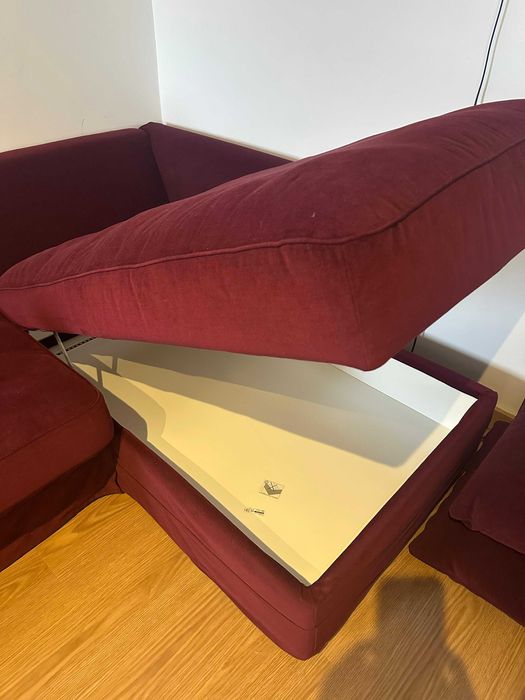 Sofá com chaise longue