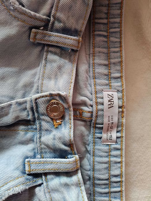 Zara spodnie jeans boyfriend mom fit 152cm