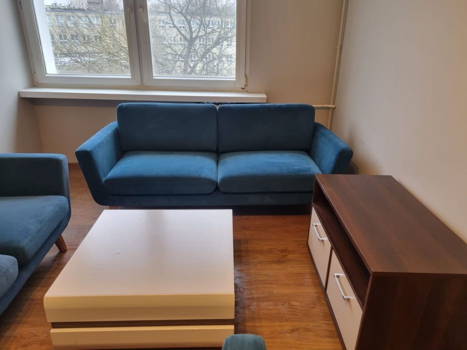 Zadbane 2 sofy + fotel