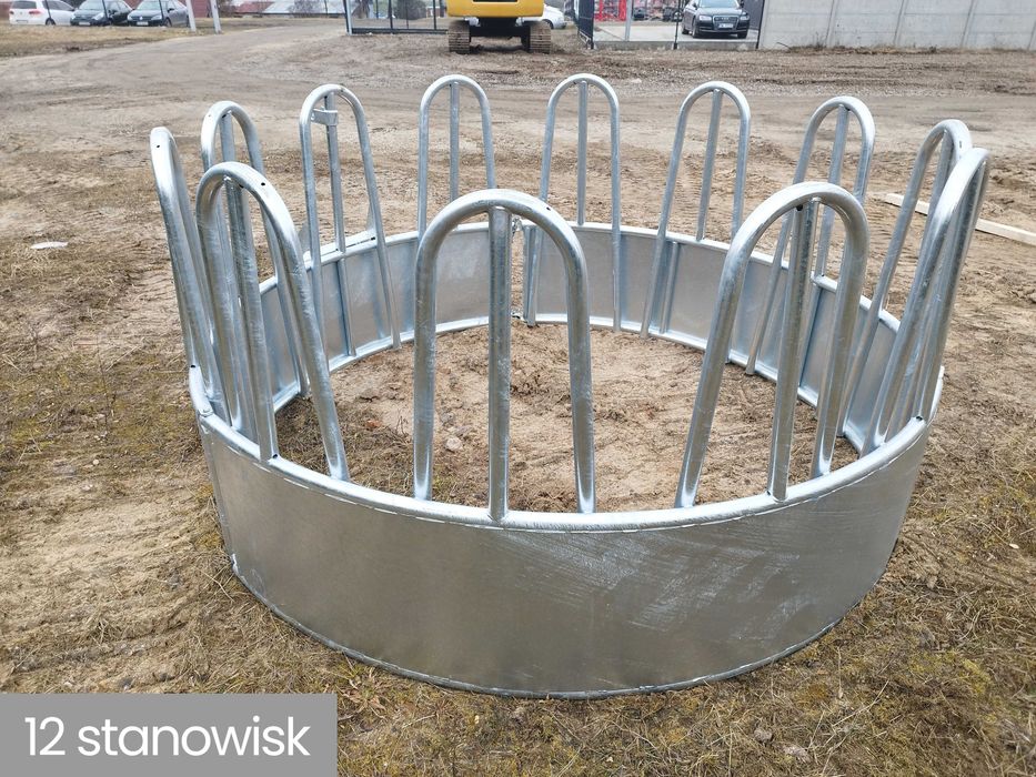 Paśnik łąkowy dla bydła koni okrągły 9 12 18 stanowisk do krów