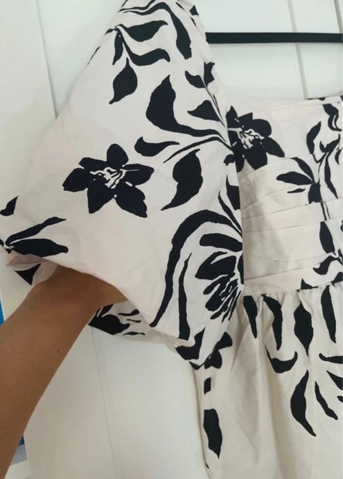 Sukienka plus size Next rozmiar 46 XXXL kwiaty Hiszpanka bawełna