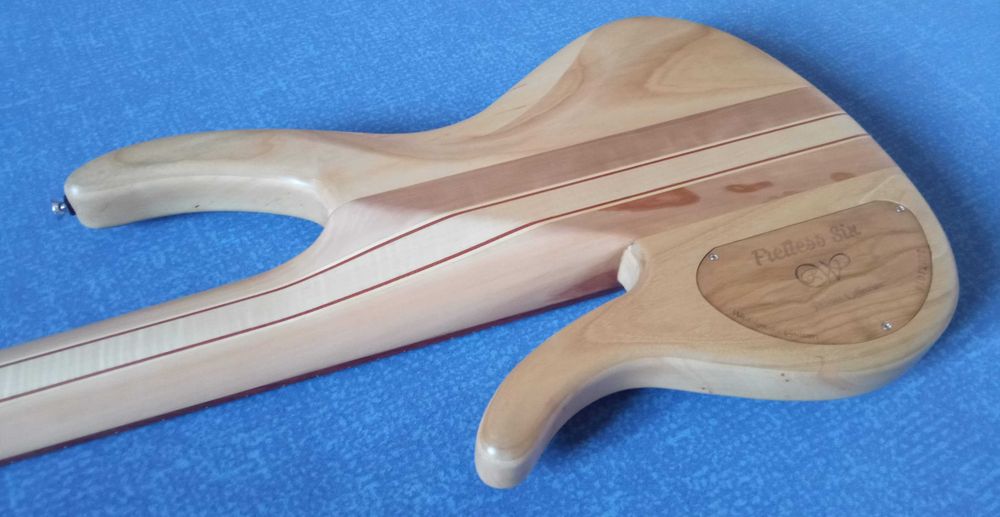 Gitara basowa fretless 6 strun