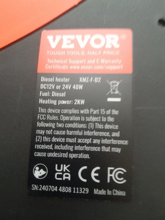 Автономка Vevor 2kwt,8kwt,webasto,вебасто