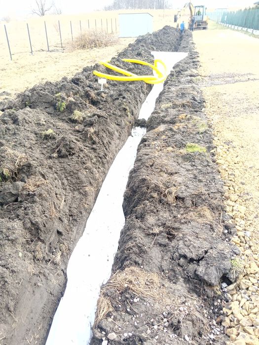 Odwodnienia kanlizacja studnie chłonne drenaż
