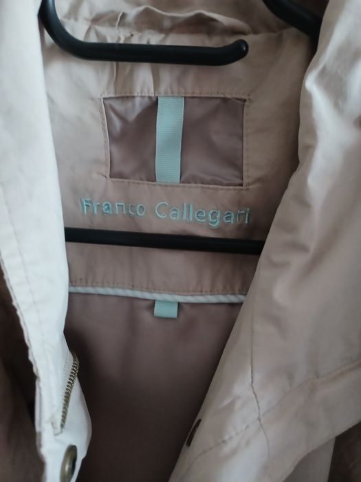 Parka lub płaszcz cienka beżowa damska M