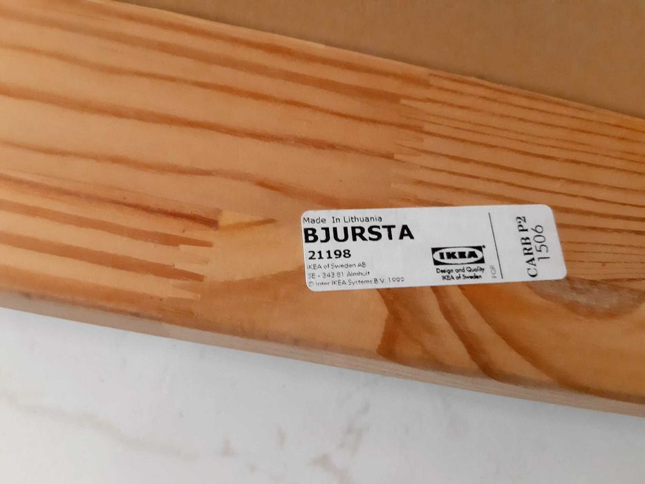 Mesa Ikea extensível, modelo Bjursta, preta