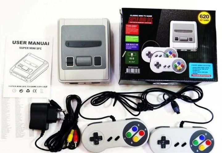 Игровая приставка SFC 620 встроенных игор детская приставка денди сега ...