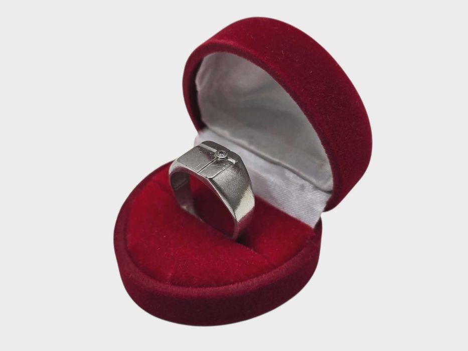 Srebrny męski sygnet 925 - 4,26g - r.20