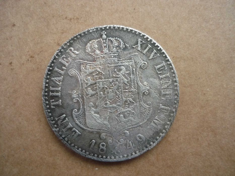 Talar 1849 r . Hanower srebro