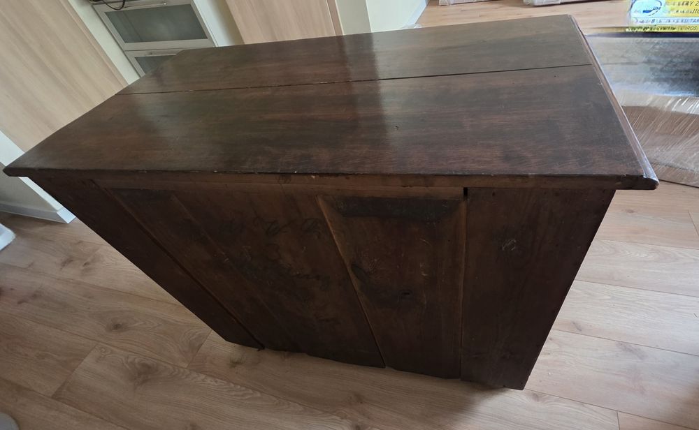 Komoda eklektyczna drewno  antyk Biedermeier