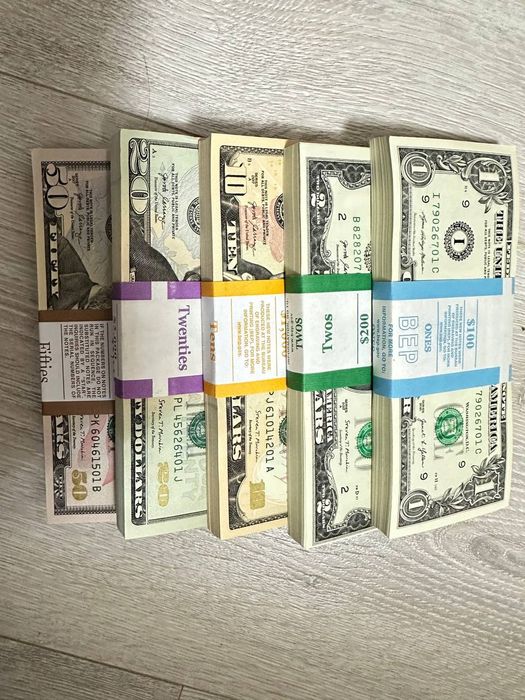 Долар США банківські нумізматіка пачки 1,2,5,10,20,50 UNC