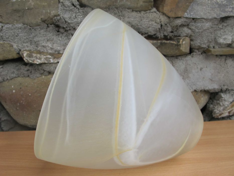 Duży Szklany klosz AMBER MURANO do lamp stojących_zwisów _E 27