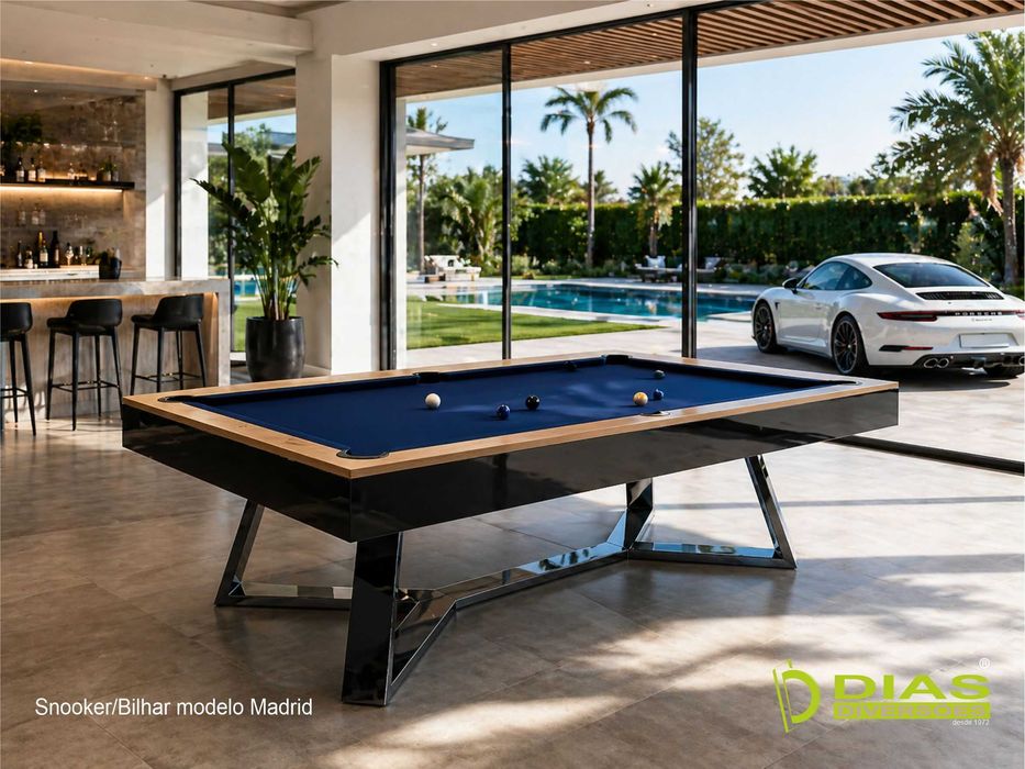 Snooker/Bilhar modelo "Madrid" - Novos (da fábrica para sua casa)
