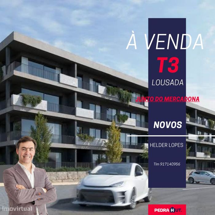T3 Novos Construção |Lousada|Junto Mercadona |Lugar Duplo Garagem — Silvares, Pias, Nogueira E Alvarenga, Porto