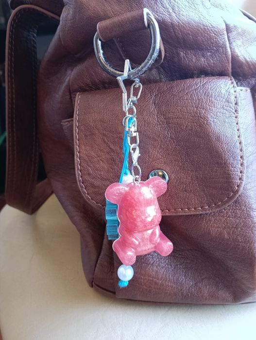 Bag charm artesanal urso