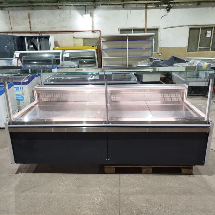 HiT LiNE Витрина Холод Универс МИССУРИ -5+5 НЕРЖ. 2.5 метр. Гидролифты