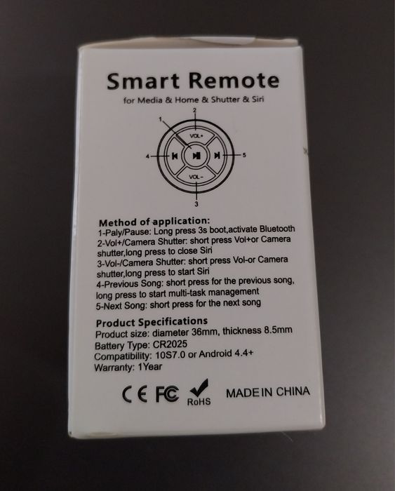 Controle sem fio Auto Android / iPhone