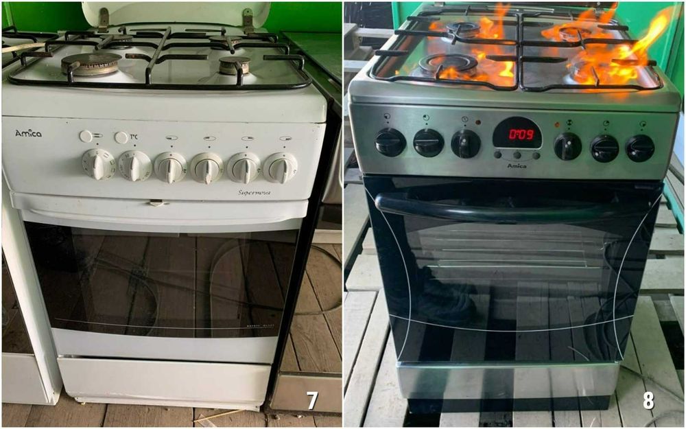 ПЛИТА Газова AMICA CK8524 50 60см Конвекція Газконтроль Б\у Німеччина