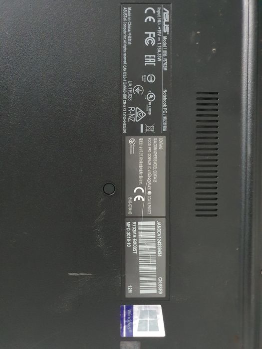 Asus VivoBook 17 R702M запчастини плата