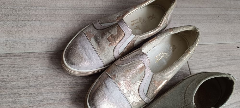 Skórzane trampki 37