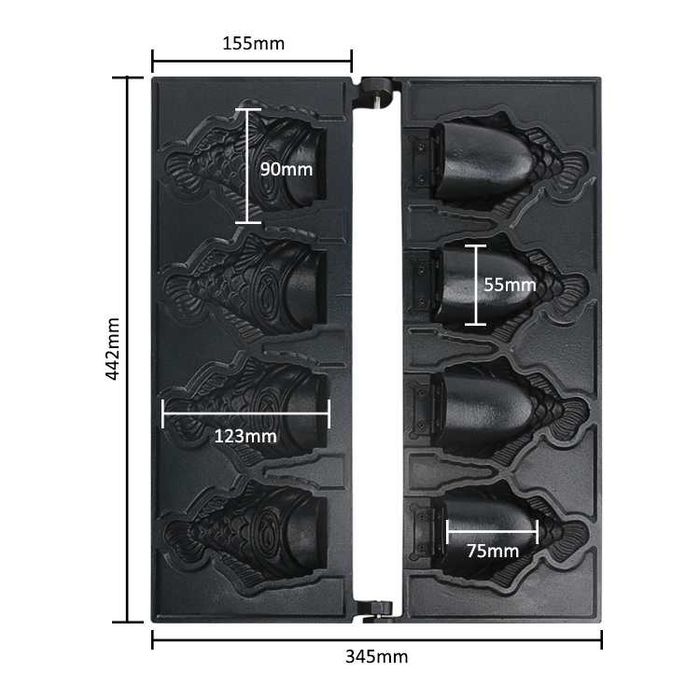 Gofrownica Taiyaki rybka waffle fish GL-DY01-D CUKUS