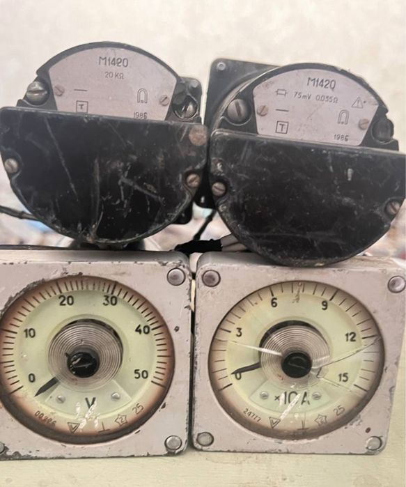 Амперметри, вольтметри. Вимірювальні прилади радянські