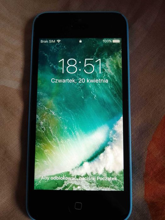 iPhone 5 c niebieski