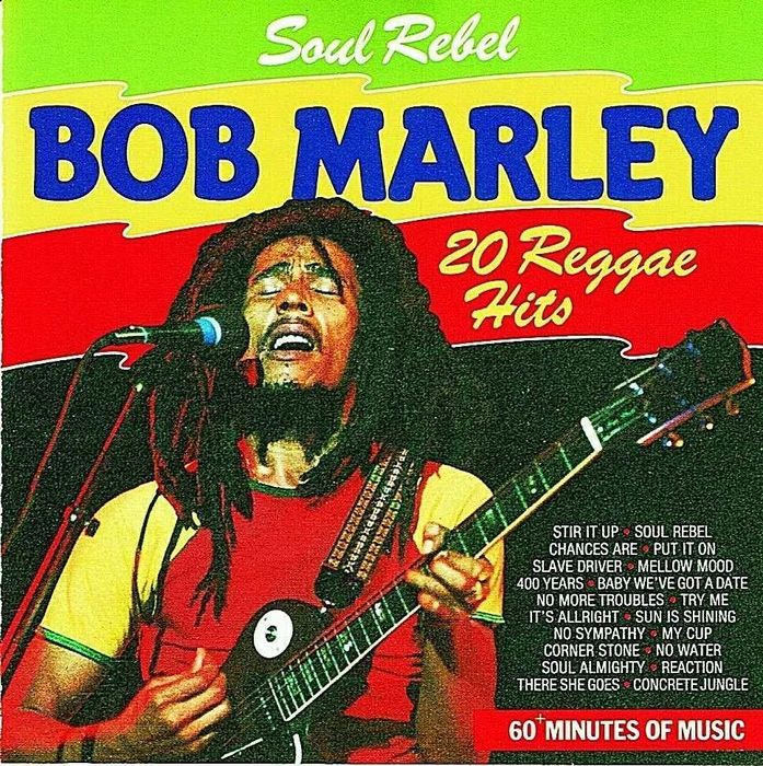 BOB MARLEY - Soul Rebel - 20 Reggae Hits CD 1989 20 Tracks