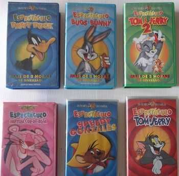56 Filmes VHS originais de desenhos animados Disney